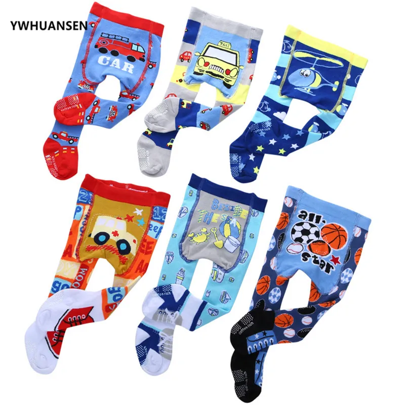 0-12M Children Tights for Newborns Boys 2024 Cotton Baby Girl's Tights Cute Animal Tights for Infant Girls Anti-Slip