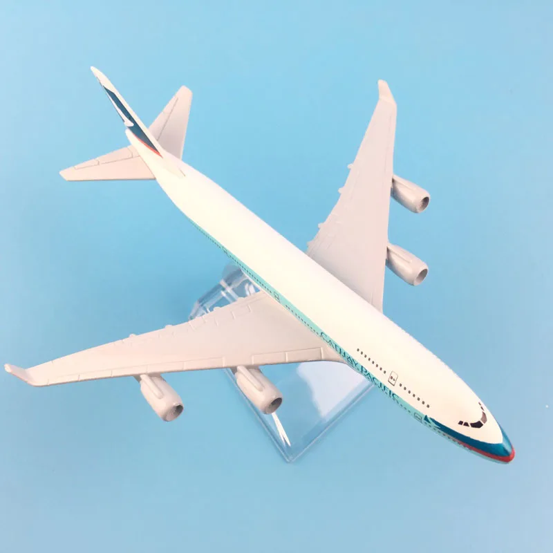 JASON TUTU 16cm Cathay Pacific B747 Model Airplane Diecast Metal 1/400 Scale Planes ﻿