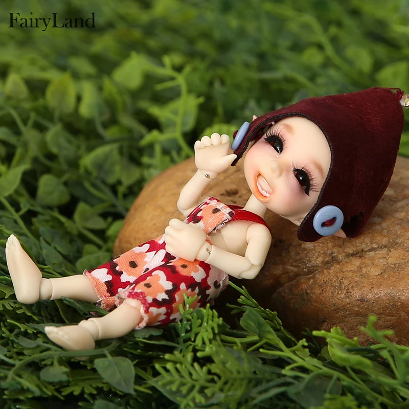 

Realpuki BJD Dolls 1/13 Long Ears Smile Fun Unique Quirky High Quality For Girls Best Gifts FL Fairyland