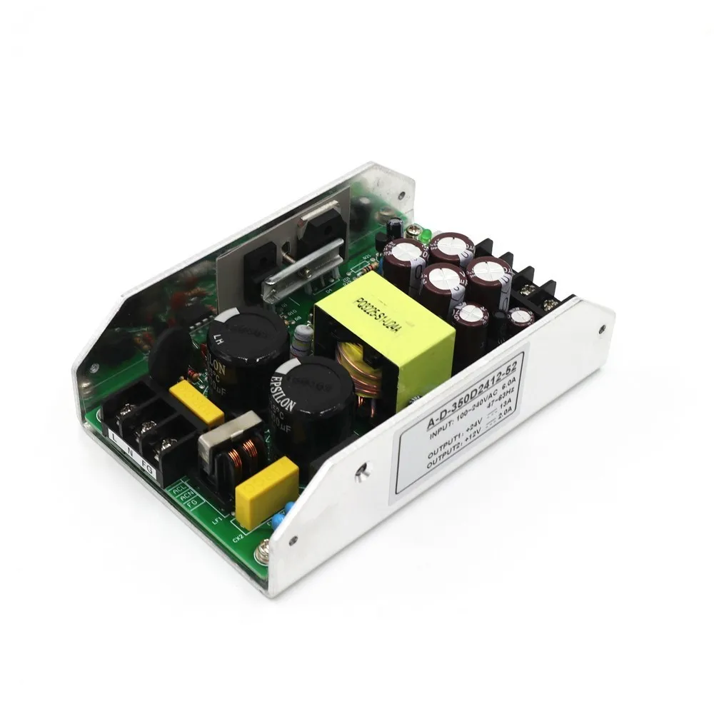 quiet low noise DC 24v 36v 48v /12V 2A 350W High Power Board DIY Digital Power Amplifier Board Power Adapter