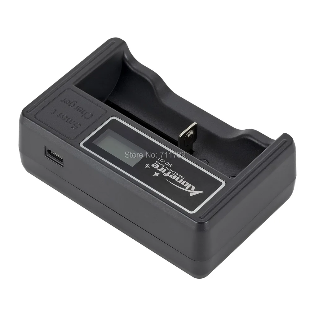 AloneFire SC-01 battery charger LCD Screen Intelligent li-ion 18650 14500 16340 26650 AAA AA USB Smart Battery Charger