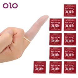 OLO 10 Pcs/set Latex Condoms Sex Toys for Women Female Masturbation Vagina Stimulation G Spot Flirt Finger Sleeves Adult Product