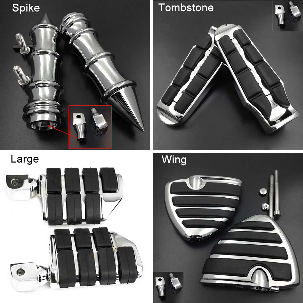 Large Front Foot Peg For 2000-2015 13 14 Yamaha YZF-R6 R6S YZF600R YZF-R1 YZF1000R Passenger footpeg Rest pedal Billet Rubber