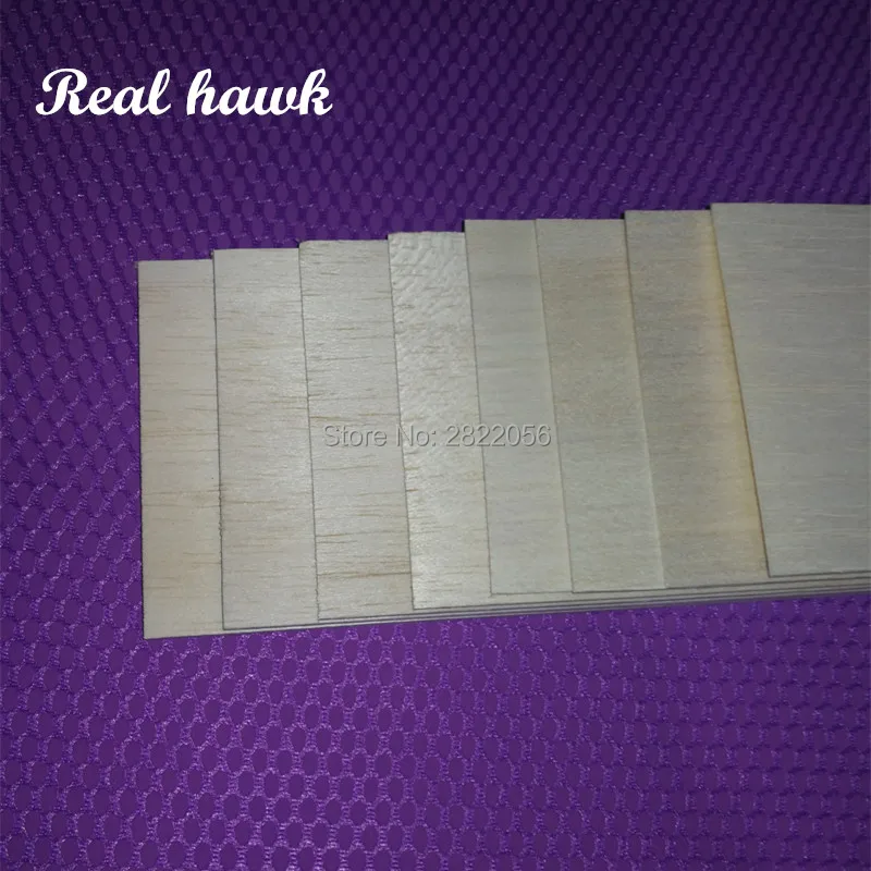 500x100x0.75/1/1.5/2/2.5/3/4/5/6/7/8/9/10mm AAA+ Model Balsa wood sheets for DIY RC model wooden plane boat material