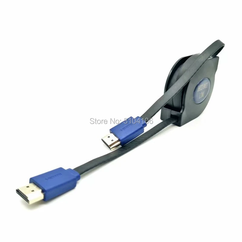 การจัดส่งสินค้าฟรี High Speed HDMI 1.4ชายสาย HDTV 1.5M รองรับ Ethernet 3D และเสียง