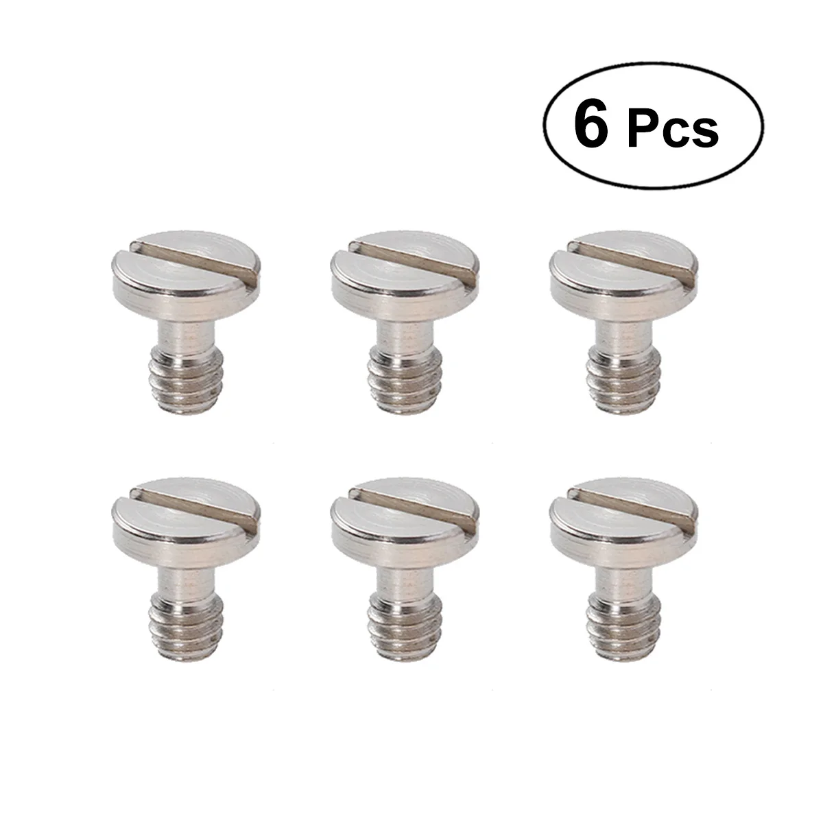 6Pcs Portable Metal Stainless Steel Universal 1/4 Self Tapping Self Tapping Screws Without Handle For Quick Release Monopod