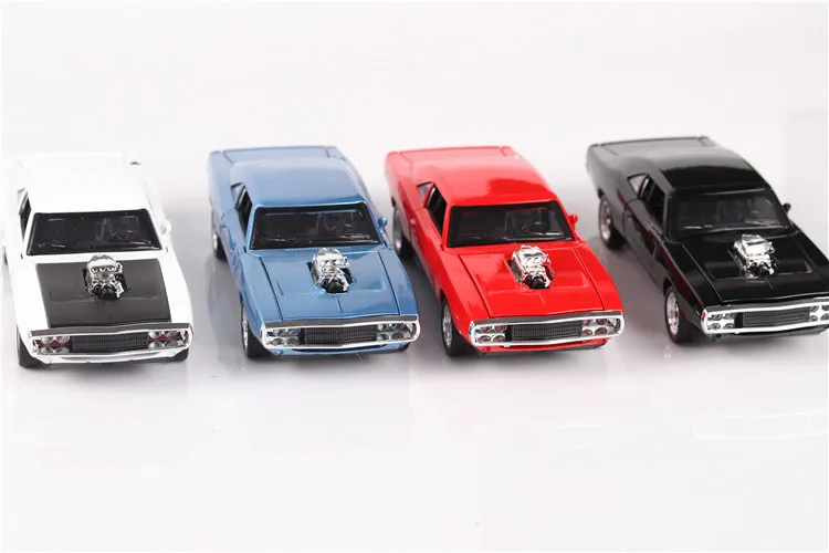 1:32 The Fast Furious 7 Simulation car of Model Alloy Diecasting Inertial Return  car Dodge Charger muscle vehicle children Toys