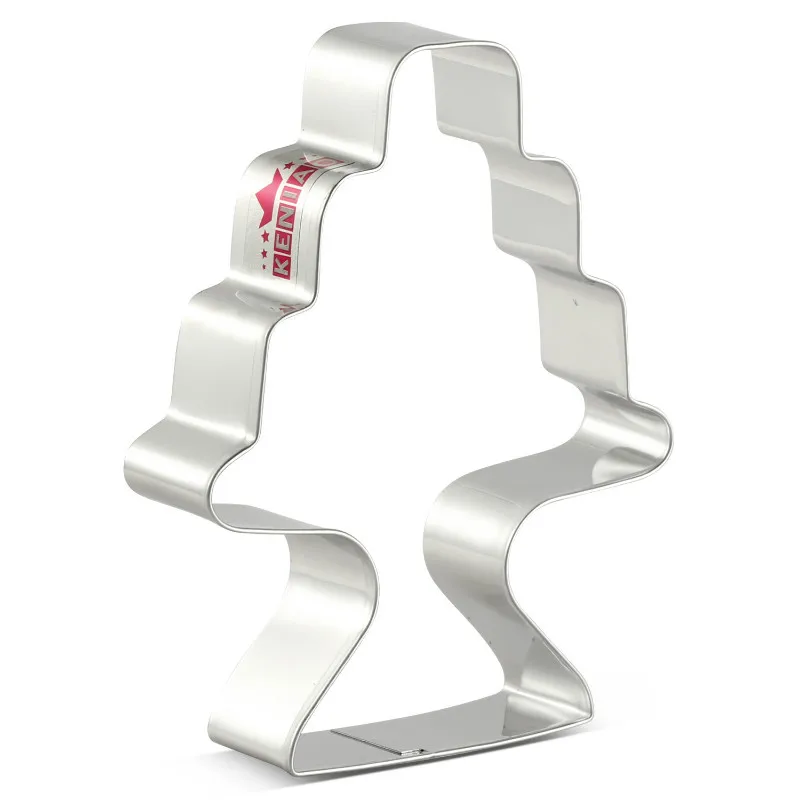 

KENIAO Cake Cookie Cutter for Birthday Party - 8.8 x 11.5 CM - New Year Biscuit Fondant Pastry Bread Mold - Stainless Steel