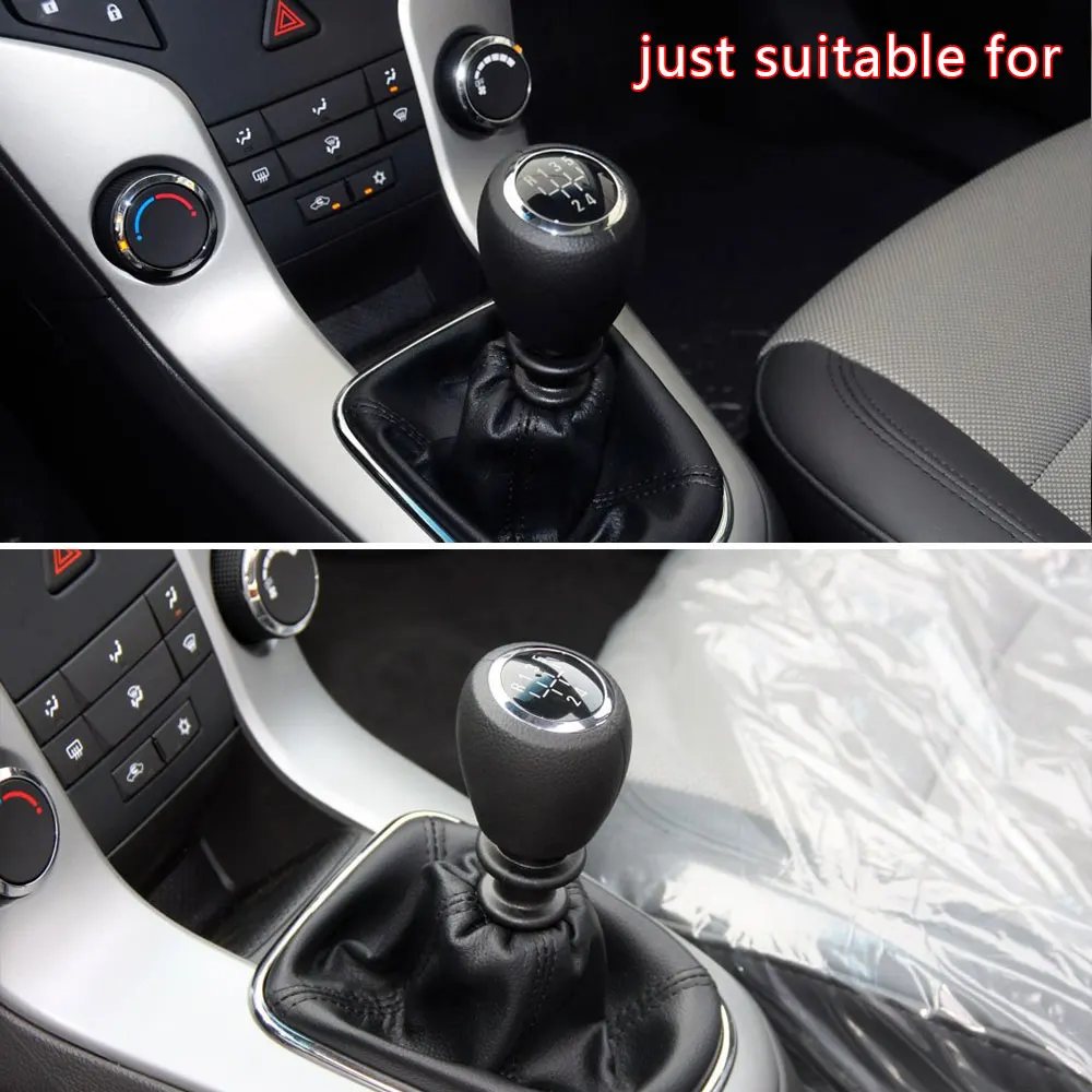 For Chevrolet Cruze 2009-2014 Epica 2005-2012 Trax 2018 1pc PU Leather Hand Brake Shift Knob Cover Car Gear Shift Collars