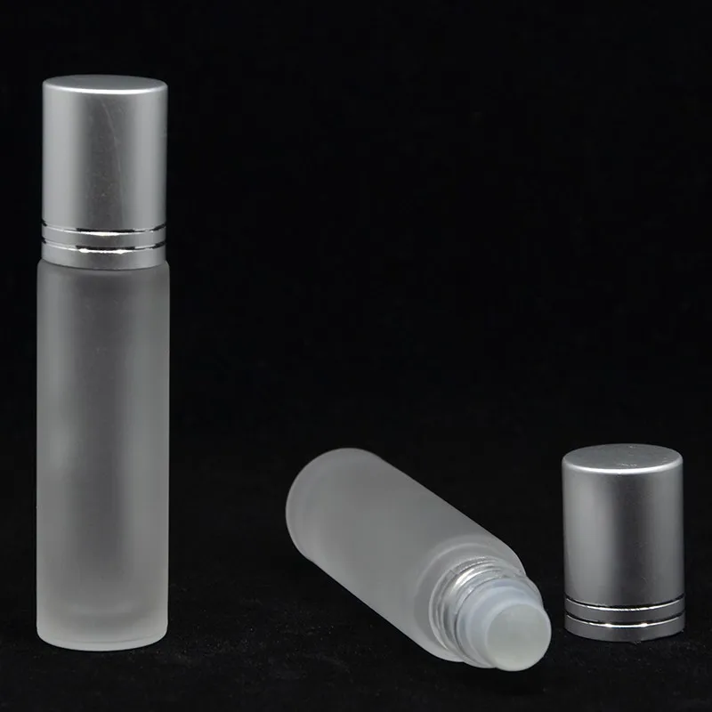 750pcs/lot 10ml Roll on Glass Bottles With Metal Roller Ball Bottle  For Essential Oils Perfume Sample Roller Bottle