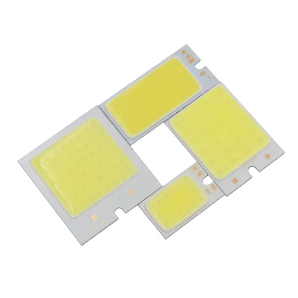 10PCS/Lot LED COB Strip 40*35 40*20 36*26 26*16mm Mix Square moudle 9V 12V DC 2W 3W 4W 6W Cold White Car Reading Light Source