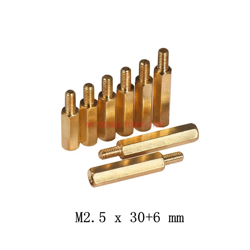 2023 nuove viti per legno per cartongesso a tempo limitato 100 pezzi M2.5 X 30 distanziale in ottone maschio-femmina 30 + 6 distanziatore esagonale