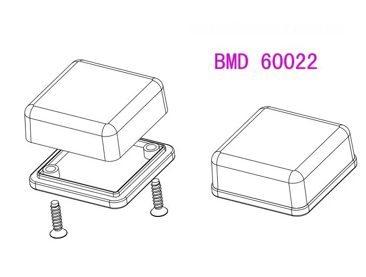 36*36*15mm small electronics enclosure abs plastic project case Housing DIY desk-top electrical junction switch outlet case