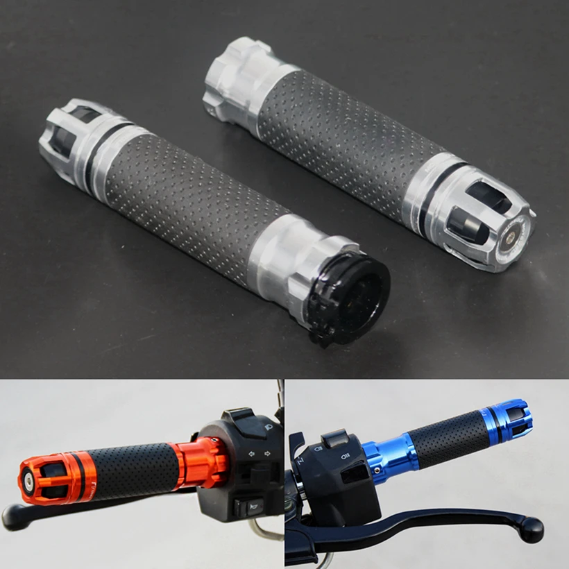 

Motorcycle 7/8" 22MM Handlebar Grips Universal Handle Bar End Skid Hand Grip CNC Aluminum