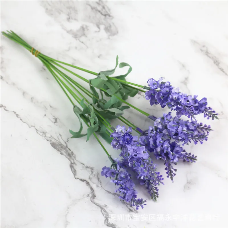 10 Stems Artificial Simulation Lavender Garden Style Decoration Flowers Arrangement Horticulture Wedding Flower Arrangement