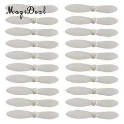 20Pcs Propeller Set Airscrew Replacement for Cheerson CX 10 Mini Drone Quadcopter Helicopter RC Accessories White