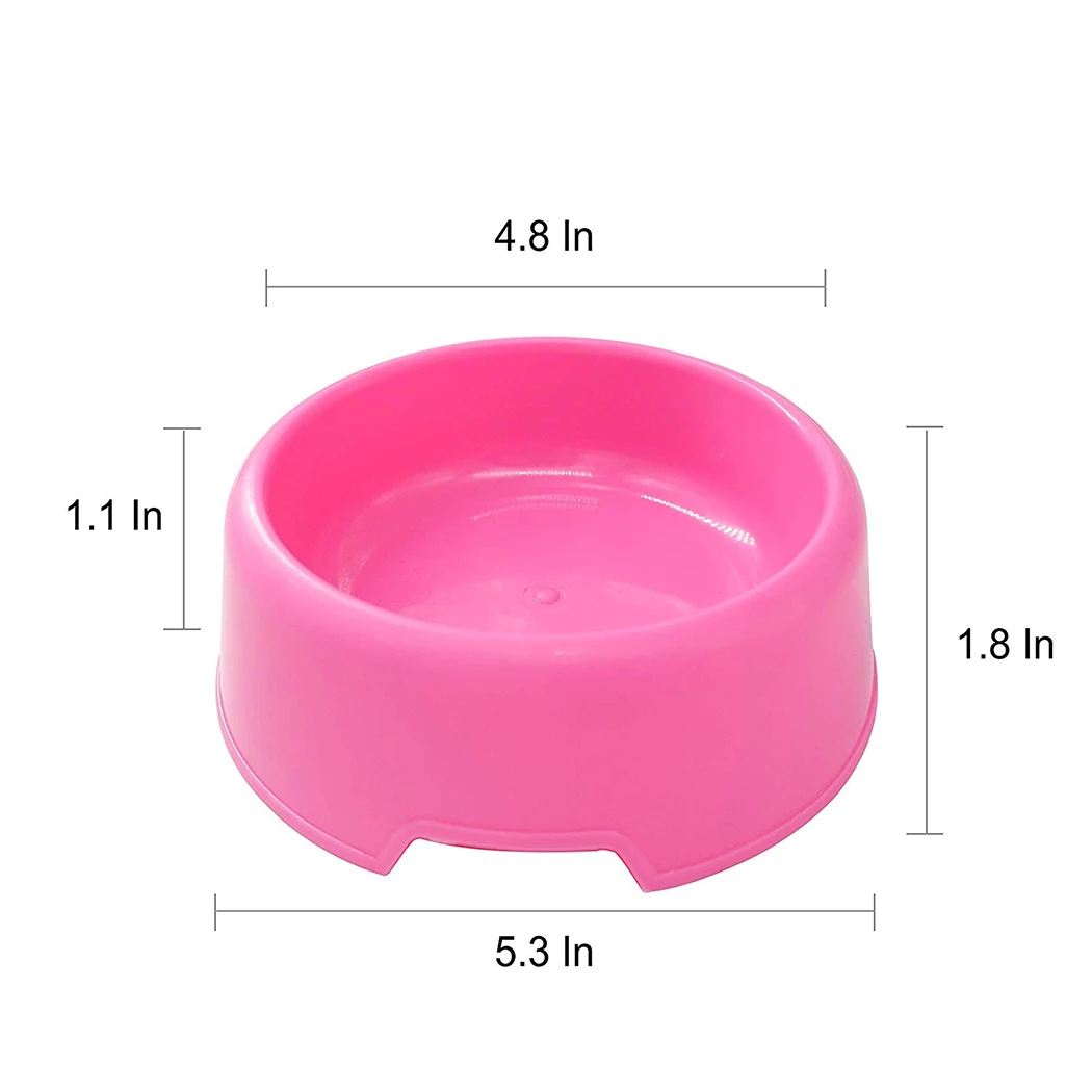 Safety Cute Multi-Purpose Candy Color Plastic Dog Bowls Feeding Water Food Puppy Feeder Cat Dog Bowls Pet Feeding Supplies