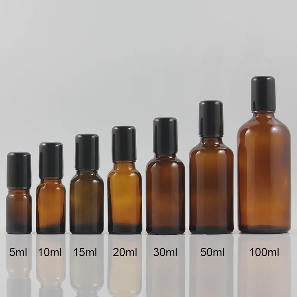 

Wholesale 5ml mini glass bottle for roll on bottle, empty amber 5ml perfume essential oil bottle