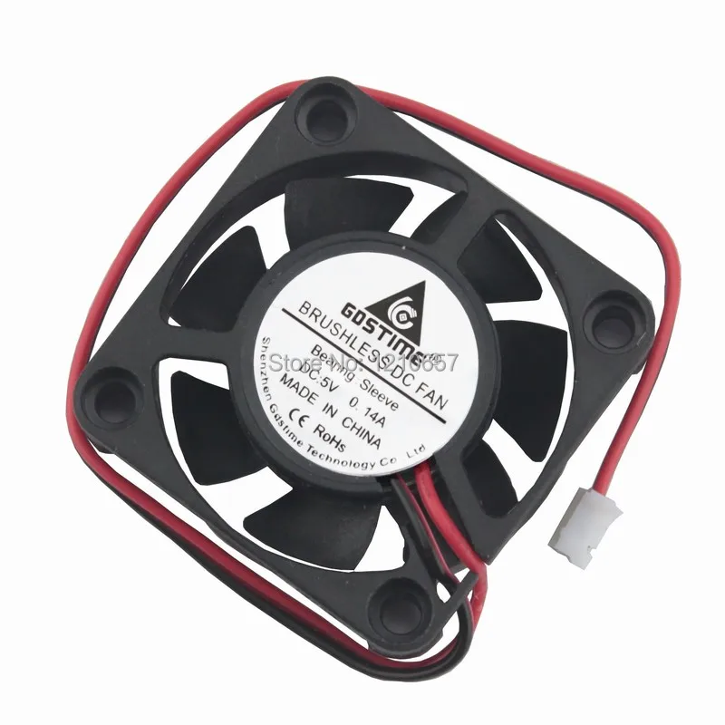 500 Piecs LOT 40mm x 10mm 4010 4cm 5V 2Pin Brushless Radiator Cooler Fan DC Ventilation Cooling Fans