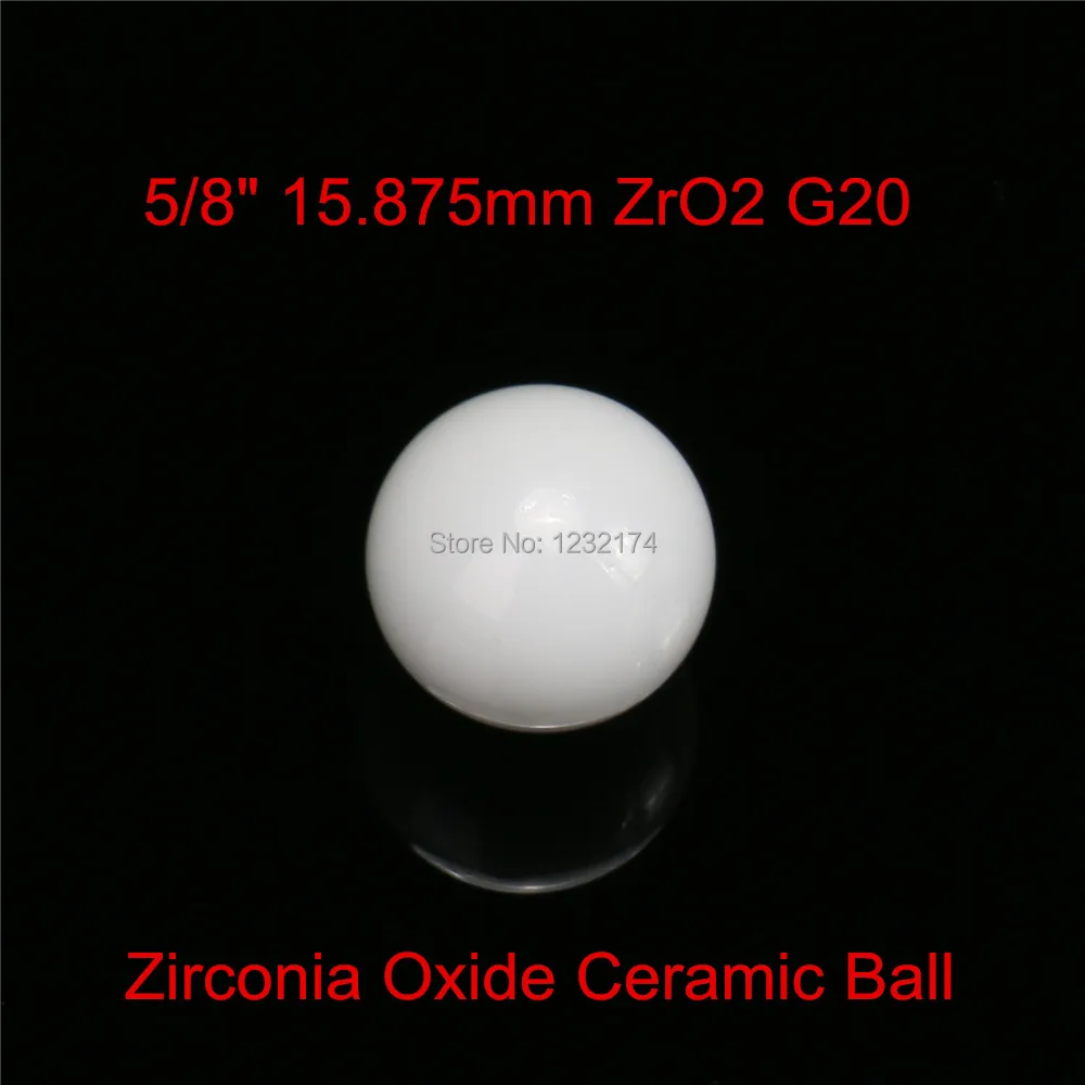 

5/8" 15.875mm ZrO2 Zirconia Oxide Ceramic Ball G20 5pcs for valve ball,bearing,homogenizer,sprayer,pump 15.875mm ceramic ball