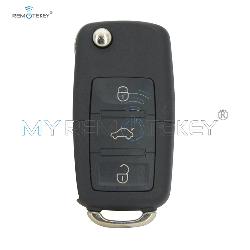 

Remtekey 1JO 959 753 N Remote key 3 button HU66 blade 434Mhz for VW Bora Seat Ibiza Skoda Octavia 2000 1J0959753N 1998-2009