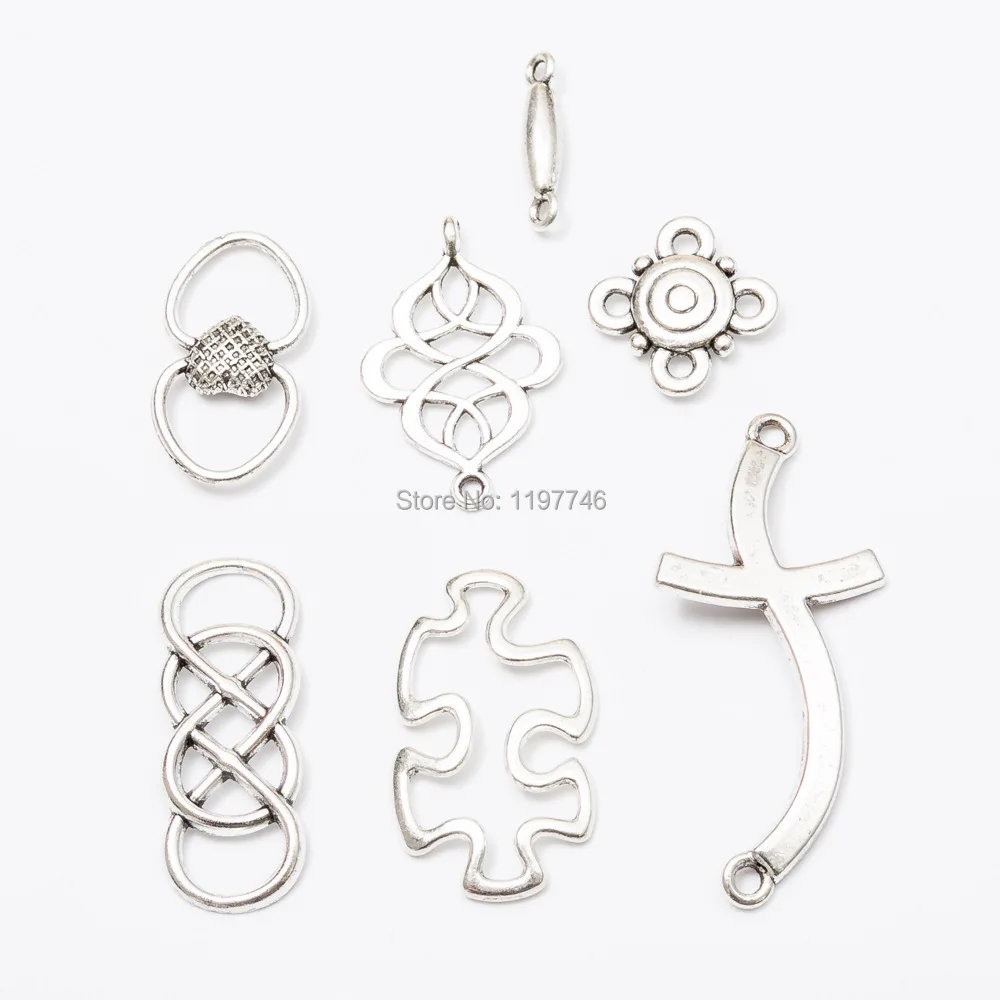 

Charm Metal Heart Cross Geometric Ethnic Pendants Plated Charm Carved Hollow Charms Fit Bracelets Necklace Jewelry Making 10pcs