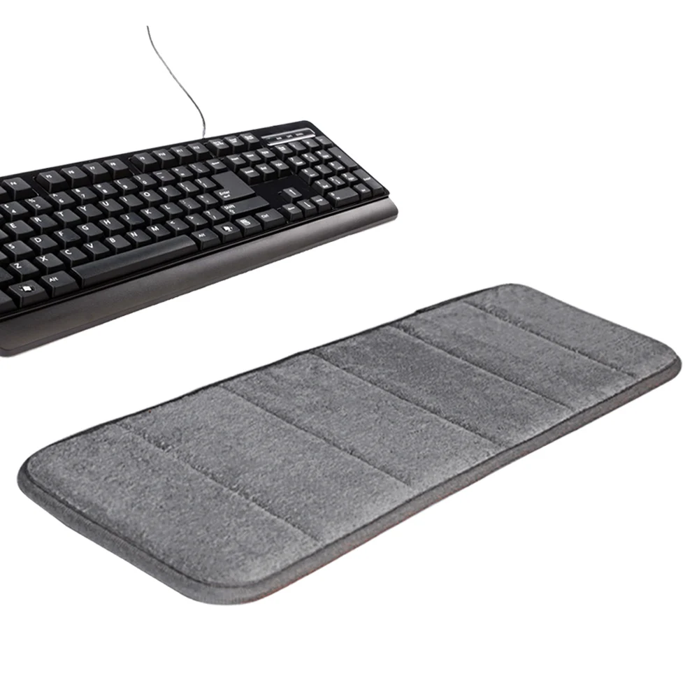 Elisona Ultra Memory Cotton Keyboard Pad Soft Sweat-absorbent Anti-slip Computer Wrist Elbow Mat Gift for Office Table Desktop