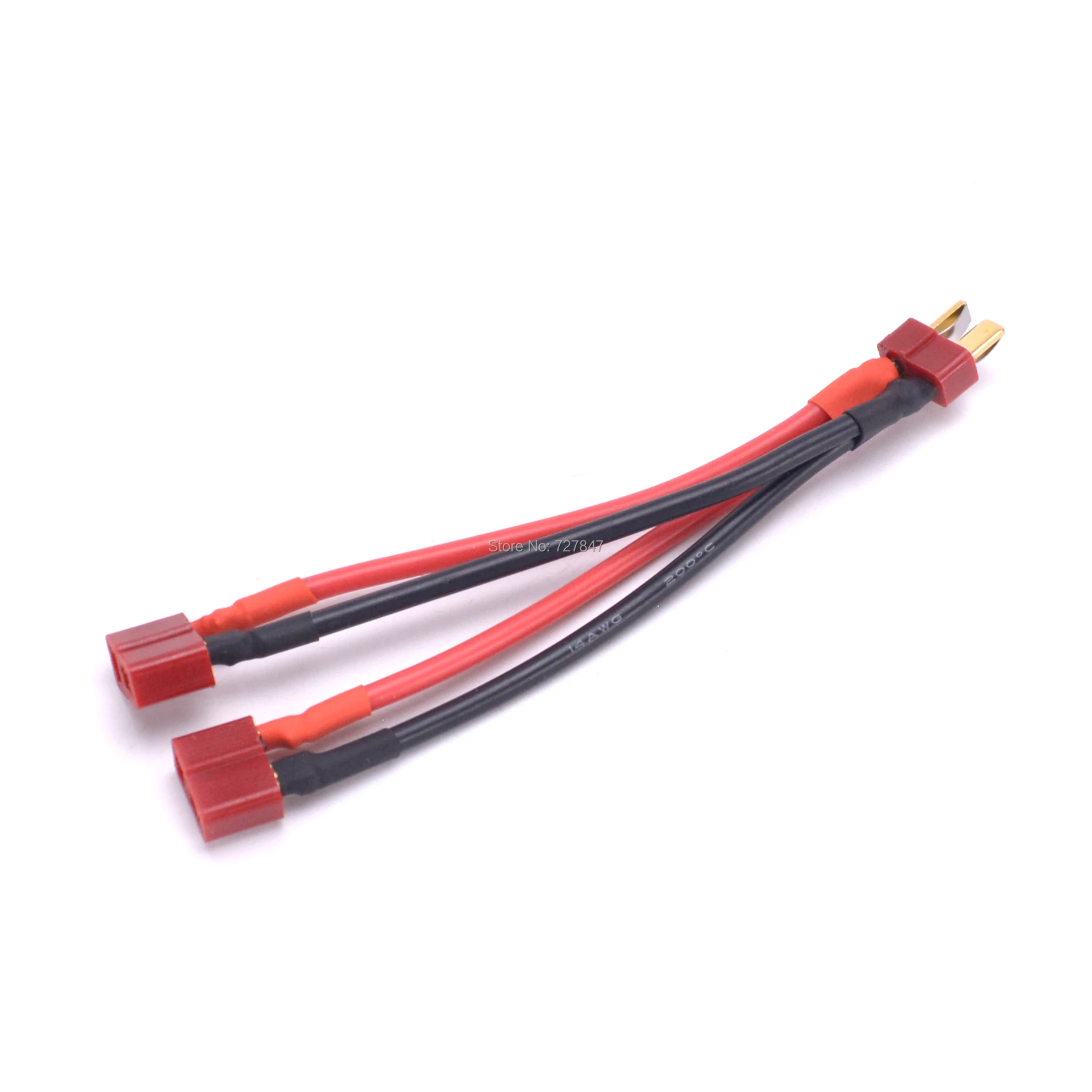 T-Stecker T stecker Y Draht Kabel Harness Weiblichen zu Männlichen T Stecker Parallel Batterie Pack Anschluss Kabel Splitter für FPV