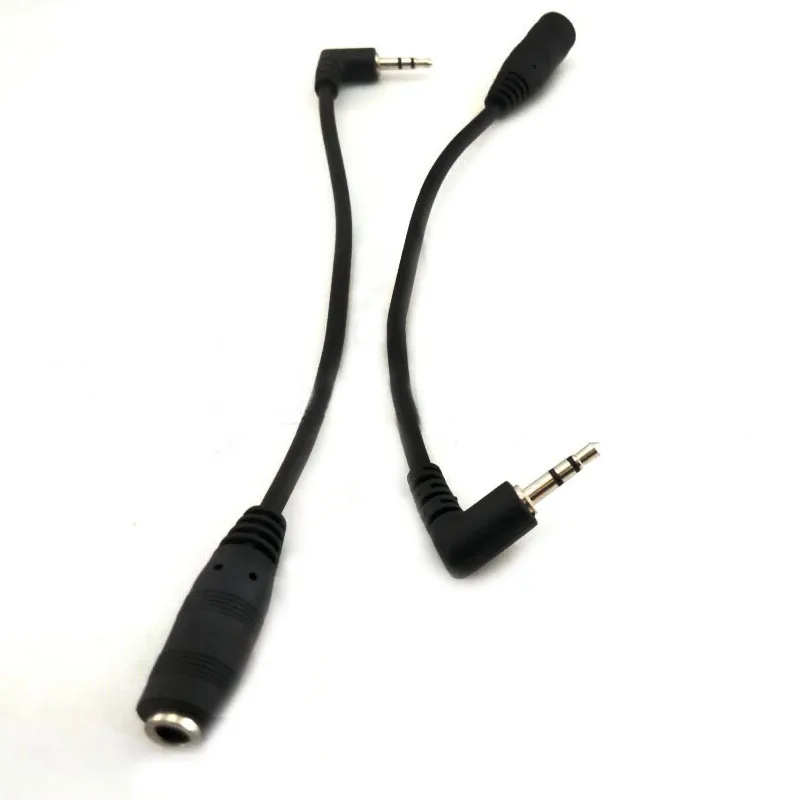 100pcs/lot 2.5mm Male to 3.5mm Female Earphone Headphone Audio Jack Adapter Converter Cable For Speaker Stereos