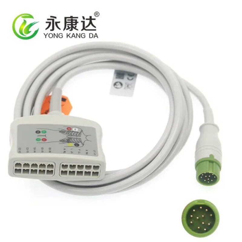 Compatible with MR 12-pin 10-lead ECG trunk  cable