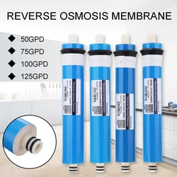 Membrane de remplacement pour système d'eau, filtre supporter ficateur, traitement pour boire, 1 pièce, 50/75/100/125GPD