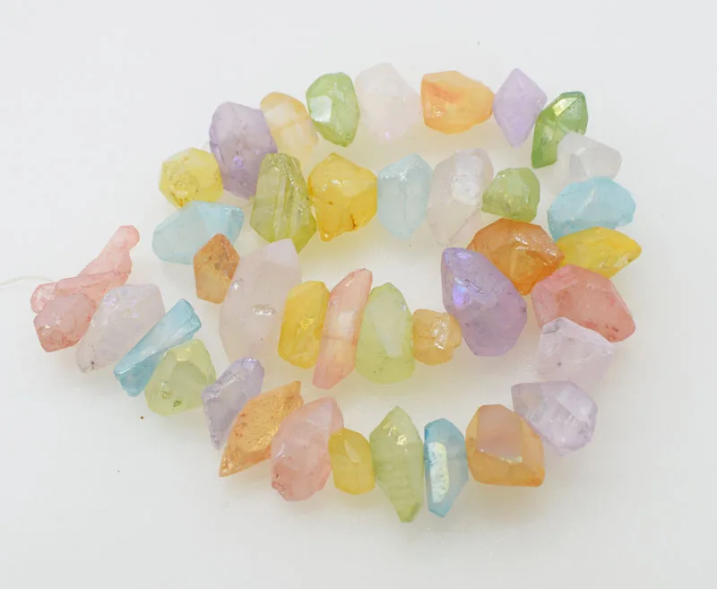 quartz blurry barqoue faceted multicolor 15*20MM  loose beads nature 14inch for making jewelry necklace 14inch FPPJ wholesale