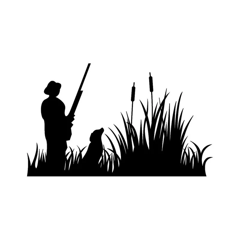 

16 * 10CM Hunter Duck Shaped Window Bumper Motorcycle Accessories Decorative Window Bumper Vinyl Car Stickers