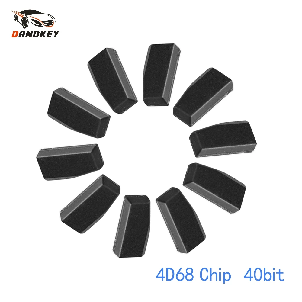 

Dandkey 10X Transponder TP29 4D68 40 Bits Immobilizer Chip Carbon For Lexus Toyota Camry Corolla Prado Remote Car Key Chip