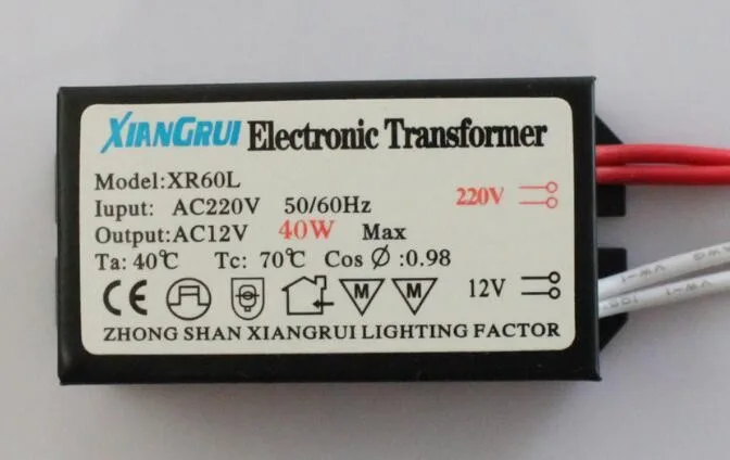 High quality Sufficient Power Electronic Transformer For Halogen Lamp light AC 12V 20W 50W 60W 160W 200W 250W Optional