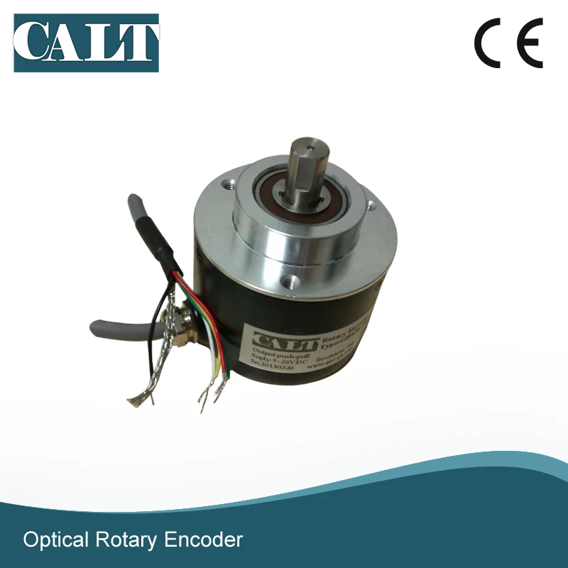 

1000 PULSE 58mm outer 10mm solid shaft 5V dc line driver RS422 output optical rotary incremental encoder