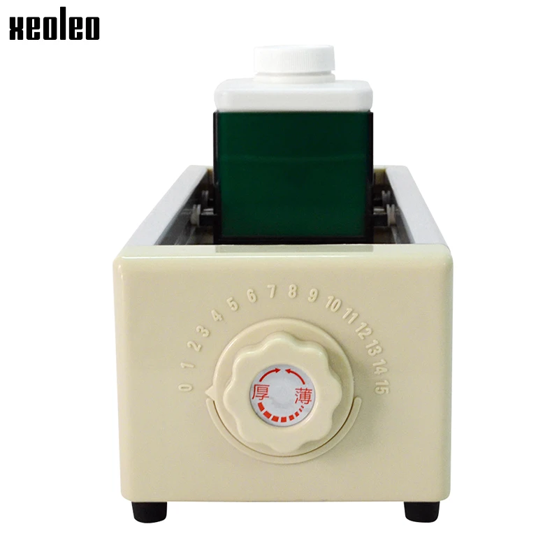 XEOLEO-rebanador Manual de limón, máquina comercial para cortar frutas, doble hoja, espesor ajustable