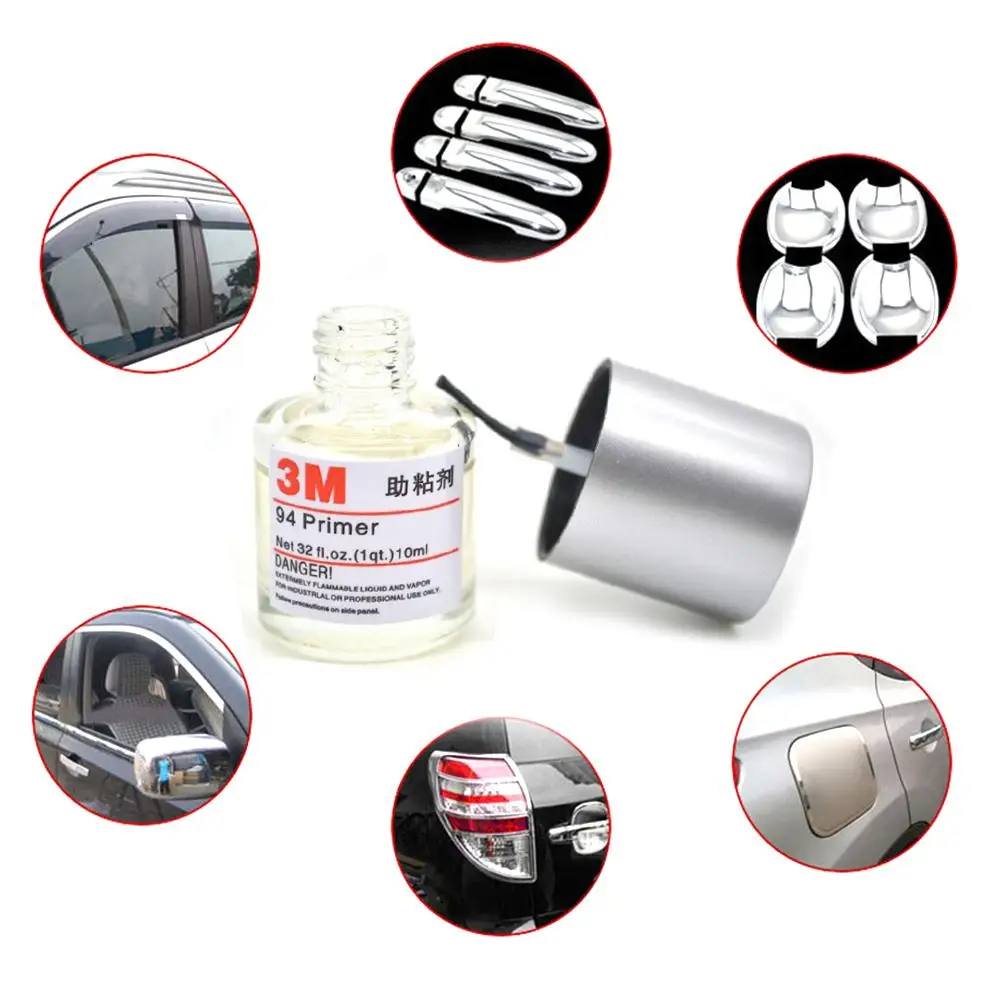 3M 94 adhesivo de primera adherencia, 10 ML, cinta de espuma de imprimación para coche, tira de decoración de coche, adhesivo de doble cara