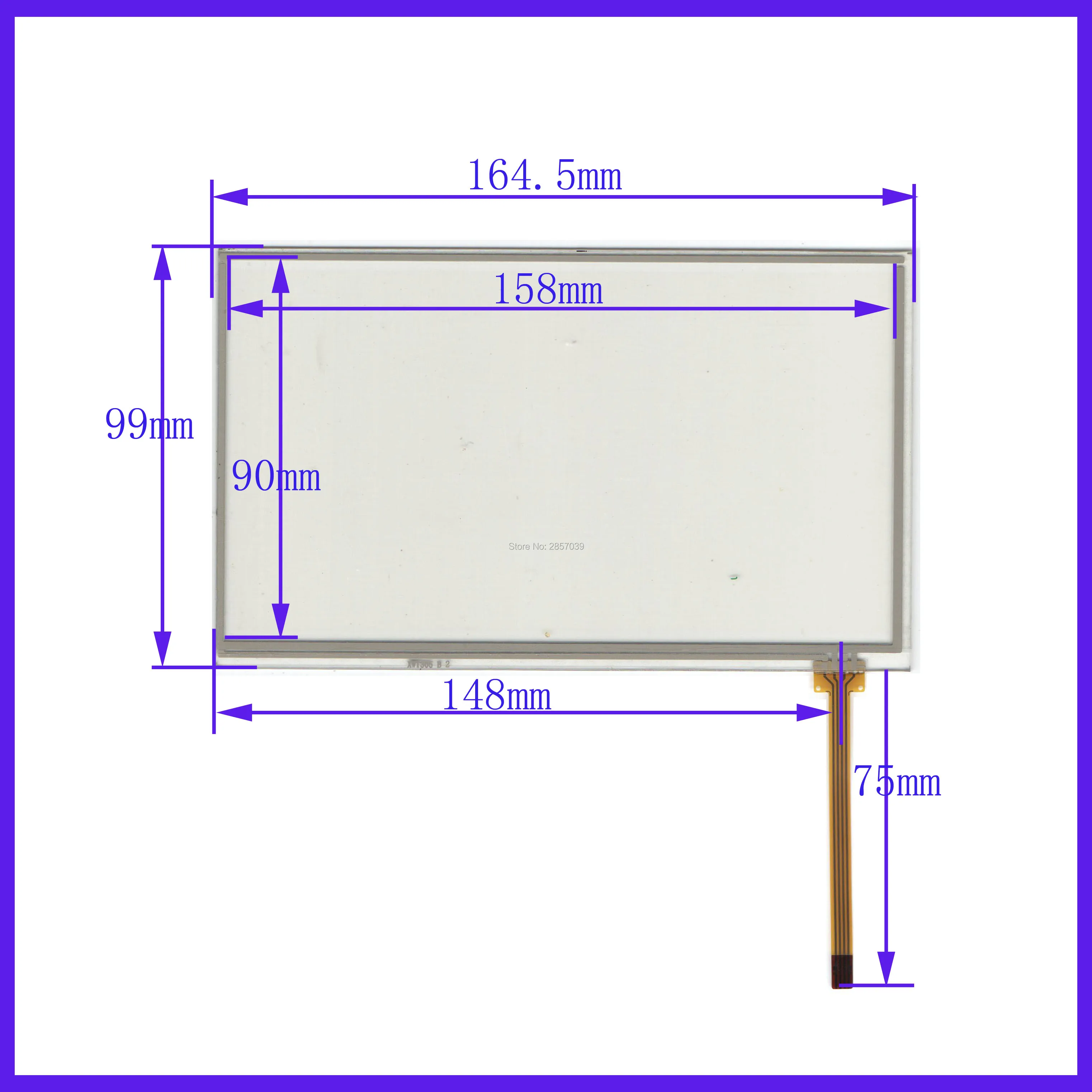 

ZhiYuSun Wholesale 165*100mm XWT305 NEW 7inch 4 line For Car DVD touch screen panel Sensor glass this is compatible