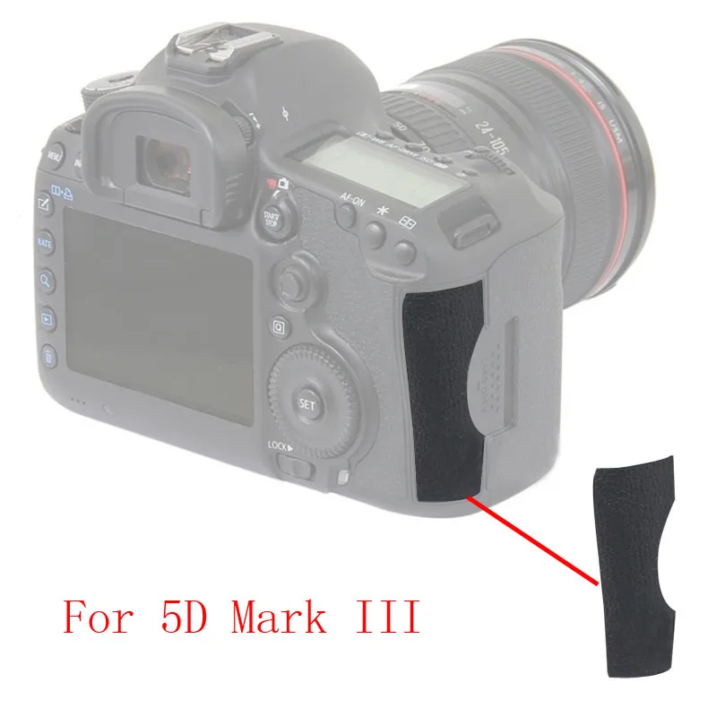 

10pcs/lot Card cover leather Back cover Rubber DSLR Camera Replacement Unit Repair Part For CANON 5DIII