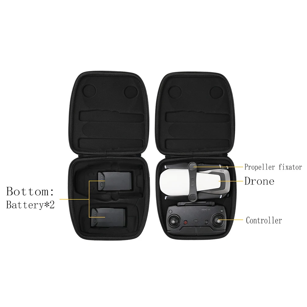 Storage Bag Hardshell Box for DJI Mavic Air Drone Body & Remote Control & Battery Carrying Case Handbag