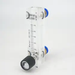 100-1000mL/min LZM-6T Acrylic Panel Water Liquid Flowmeter Rotameter With Control Valve Push In Fit 10mm Tube