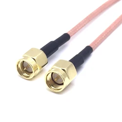 JX connector 10pcs SMA to SMA cable SMA Male Plug to SMA Male Telecom Antenna Pigtail RG316 Coaxial Cable 5cm-300cm Connector