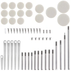58pcs/lot Clarinet Repair Parts Set Complete Tools Clarinet Sound Hole Mat Pad Roller Reed Screws Wind Instrument Repair Kit