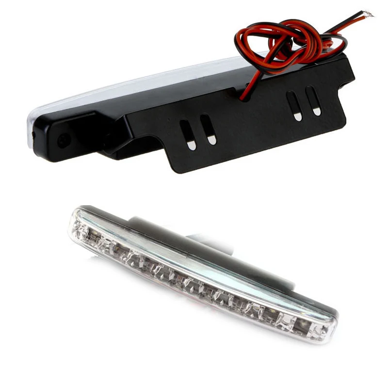 Luz LED Universal para coche, 12V, 8LED, lámpara antiniebla diurna para coche, luz de conducción de coche, luz blanca superbrillante, lámpara