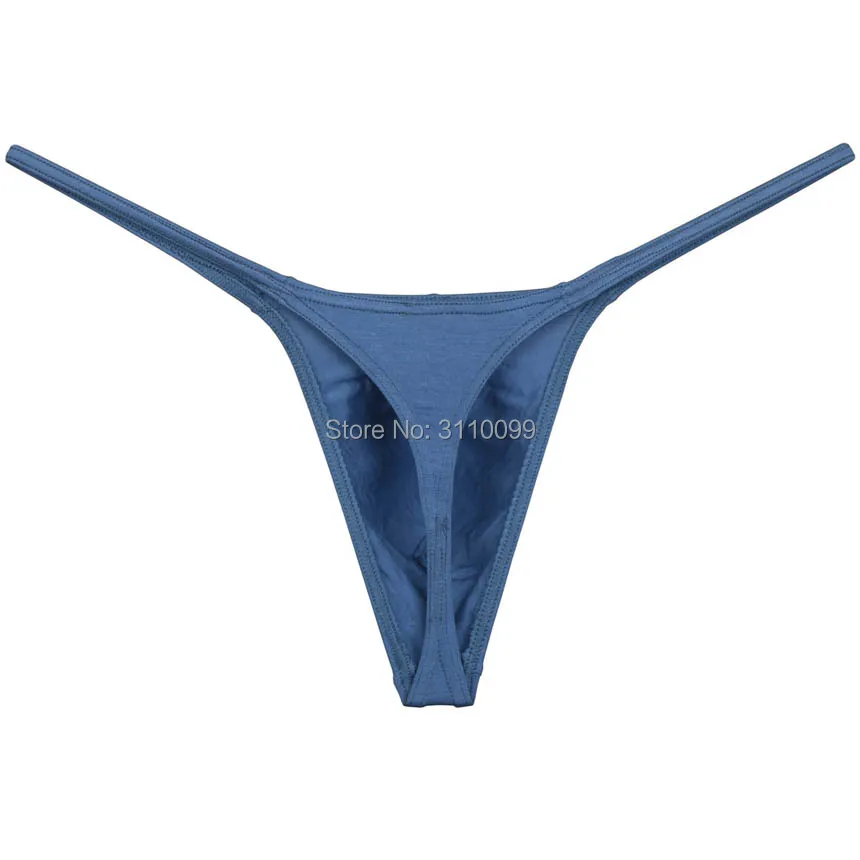 Men Modal String Thong Underwear Male Minimal Coverage Hipster T-back Jock Strap