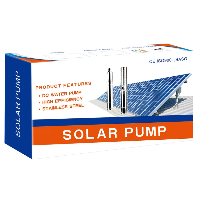 (MODEL (3SESC5/90-D48/800) JINTOP  SOLAR PUMP Free Shipping Max Flow 5000LPH Head 90m DC48v solar water pump for agricultural