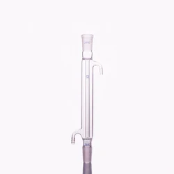 FAPE Straight condenser, Cooling L. 200mm/300mm/400mm/500mm, Condenser Liebig with fused inner tube, Standard ground mouth 24/40