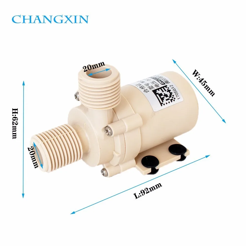 Bomba de circulación sin escobillas Dc 12v/24v,0-110 grados Celsius, calentador de agua caliente solar/gas/eléctrico, potenciador presurizado SUMERGIBLE