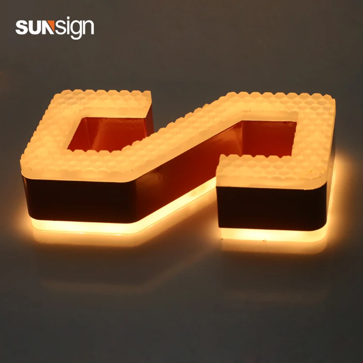 Letras luminosas led acrílicas para interiores, letras luminosas para publicidad facial, led 3d, letras acrílicas